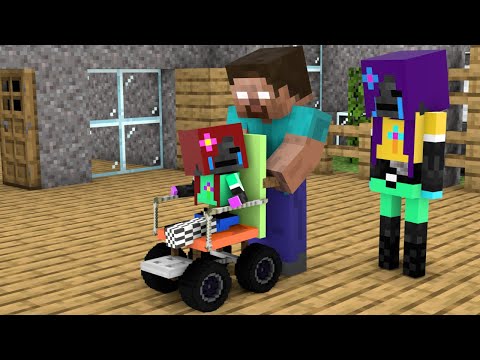 Monster School : Baby Wither Skeleton Girl Life - Minecraft Animation