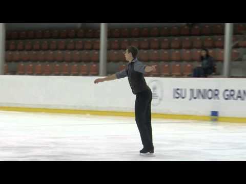 ISU 2015 Jr. Grand Prix Men Free Skate  Riga Nicolas NADEAU CAN