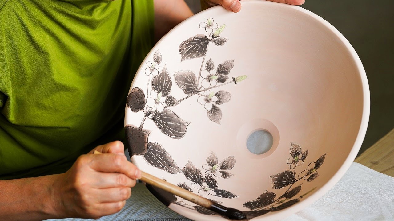 Making a Wash Bowl | Painting Herbs