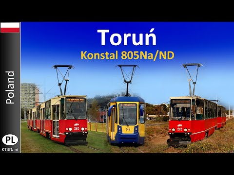【4K】TORUŃ TRAM - Konstal 805Na/ND (2025)