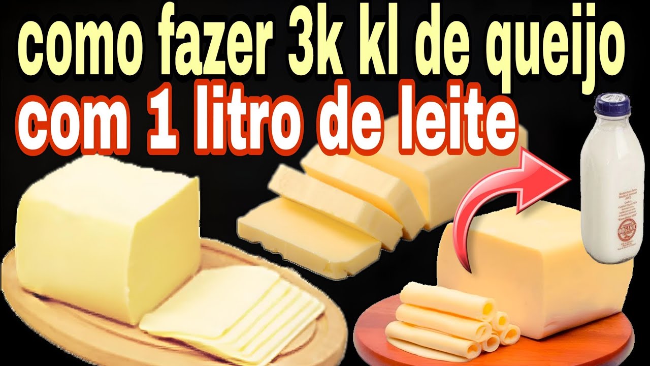 FAÇA 3 QUILOS DE QUEIJO COM 1 LITRO DE LEITE VEJAM 😱👆👆👆