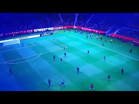 Yan Couto para el 1-0 del Girona ante el Almería 