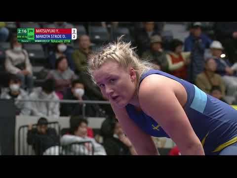 Round 1 WW - 76 kg: Y. MATSUYUKI (JPN) v. D. MAKOTA STROE (SWE)