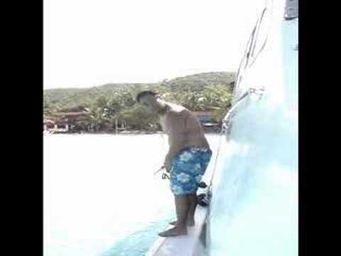 Nico Jumping from the boat in Pulau Redang