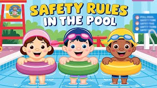🏖🚫 Safety Rules in the Pool !🏊 | Pool SafetyTips for Children | Water Safety for Children #vkidstv