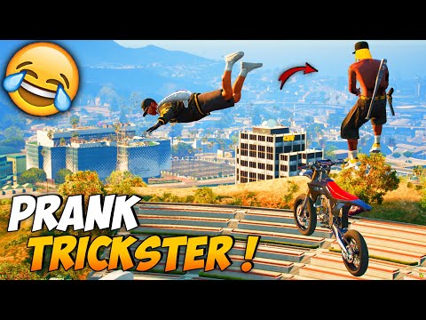 PRANK TRICKSTER SAMPE EMOSI + REACTION STREAMER ! (FUNNY MOMENTS) - GTA V ROLEPLAY INDONESIA