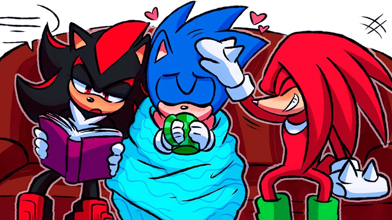 Sonic’s Sick Day and Two Overprotective Idiots 😭❤️| Sonic x Shadow| Sonadow | Comic Dub #sonadow