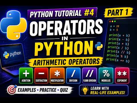 Python Tutorials For Beginners Python Arithmetic Operators Part 1