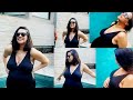 Neha Dhupia Flaunts Her Baby Bump By The Pool In A Black Bikini Shorts NehaDhupia Babybump Viral