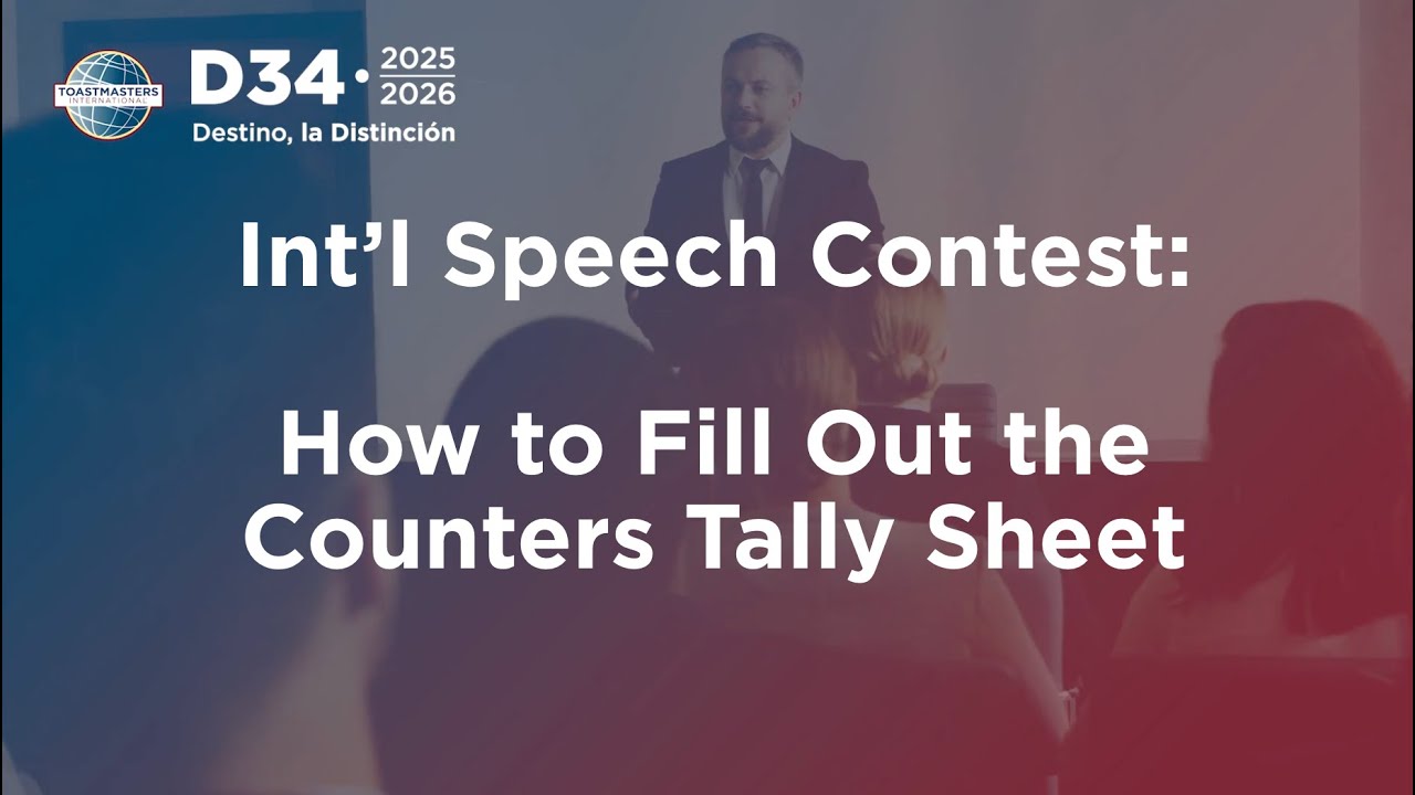 How to Fill Out the Counters Tally Sheet