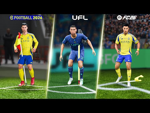 FC 26 vs eFootball 26 vs UFL: Player Faces, Animations & Graphics Breakdown