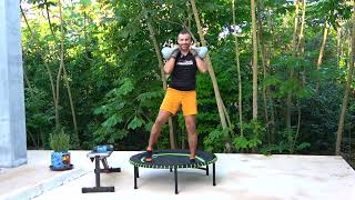 30 mins Black Friday, Weighted Rebounding Leg Workout on a Leaps & Rebounds Trampoline