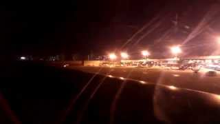 preview picture of video 'Night Landing at Seoul, Gimpo International Airport (GMP) / RW32R Left Side View'