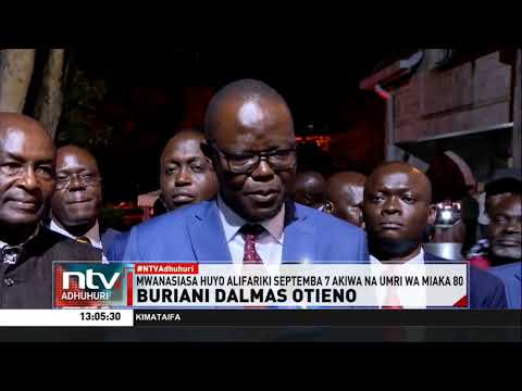 I leader si riuniscono all'All Saints di Nairobi per il funerale di Dalmas Otieno