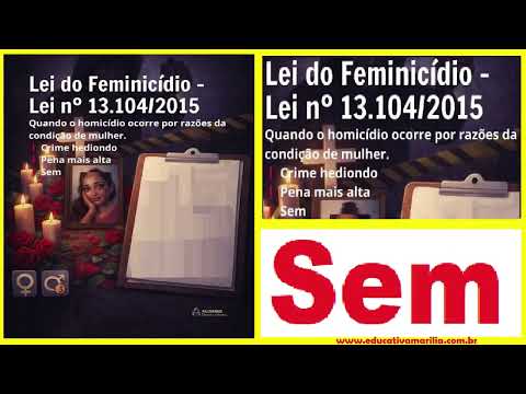 Tv Eduvcativa Lei do Feminicídio sem Fundo Musical em Estenotipia-Março de 2.026-Mês da Mulher-Mulheres do PT-Marília S.P.