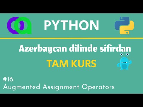 OZUNET Python Dersleri #16 Augmented Assignment Operators