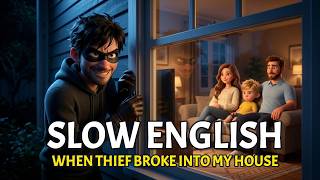When a Thief Comes to my House at night | Easy English Listening Story for Beginners (A1 - A2 level)