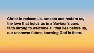 Here on the threshold