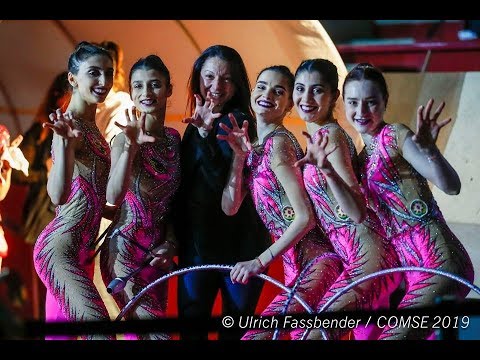 2019.03.31 Тье - Азербайджан 🇦🇿AZE - 3 обруча 4 булавы 23,95 🥈 - Grand Prix Thiais