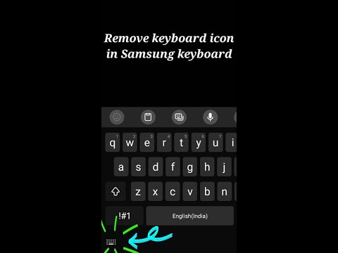 Get rid of Keyboard icon in Samsung Keyboard after update. #samsung #keyboard #newupdate