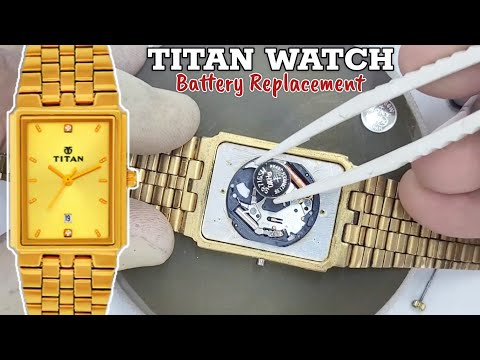 How To Change The Battery Your TITAN WATCH, Tutorial For Beginner Watchmaker