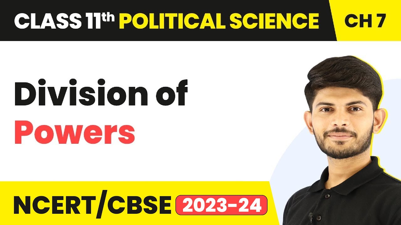 Division of Powers - Federalism | Class 11 Political Science