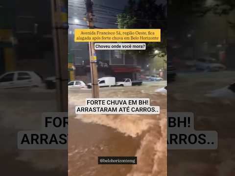 Av. Francisco Sá e região de Belo Horizonte ficaram alagados devido a fortes chuvas. INSCREVA-SE