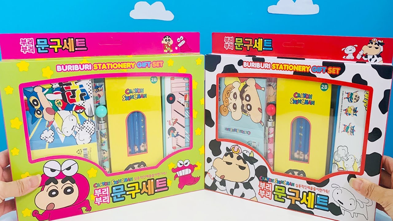 Unboxing Crayon Shin-Chan Goods Collection Buriburi Stationery [ KabeCune ]