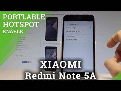 How to Set Up Portable Hotspot in XIAOMI Redmi Note 5A |HardReset.Info