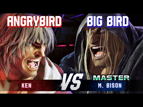 SF6 ▰ ANGRYBIRD (Ken) vs BIG BIRD (M.Bison) ▰ High Level Gameplay