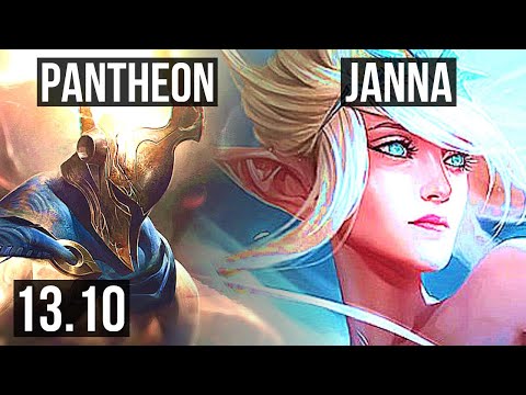 PANTHEON & Taliyah vs JANNA & Xayah (SUP) | 4/1/7, 1.5M mastery, 400+ games | TR Grandmaster | 13.10