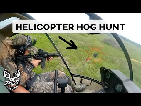 Hunting Feral Hogs FROM A HELICOPTER