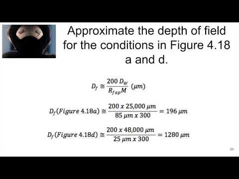 MSE585 F20 Lecture 18 Module 6 - SEM Depth of Field