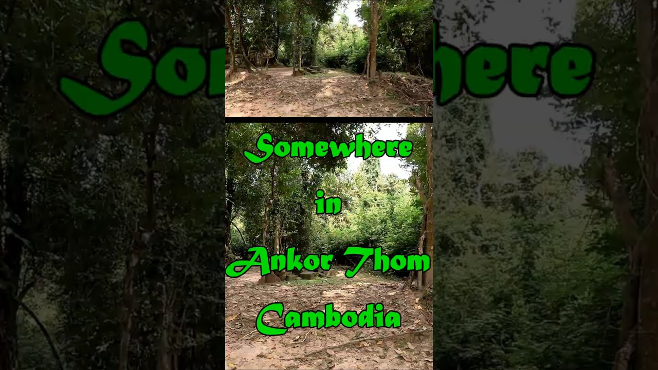 Hidden ruin near Angkor Thom, Cambodia