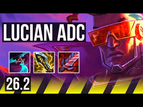 LUCIAN & Braum vs SIVIR & Swain (ADC) | 93K damage, Good KDA: 32/3/8 | KR Master | 26.2