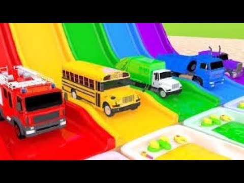 colored for children with street vehicles colored vehicles face handles @KidsRomaShow