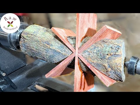 PERSONNE ne s’attendait à ce résultat 😳 Tournage sur bois expérimental B.A.W