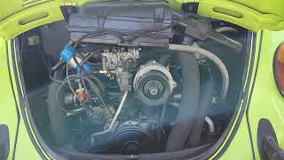 1974 Volkswagen Super Beetle Convertible Start-Up & Idle