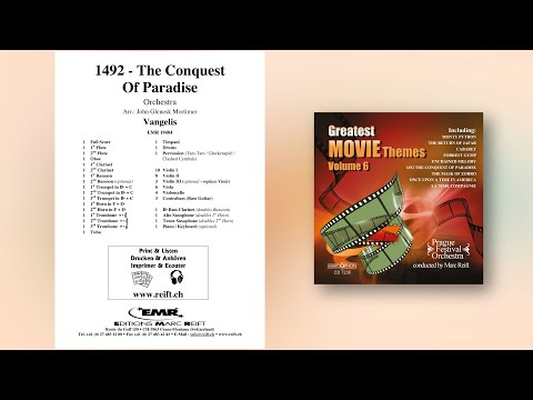 Vangelis: 1492 - The Conquest Of Paradise - Editions Marc Reift - for Orchestra