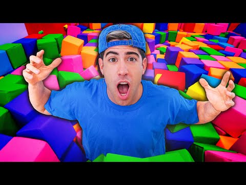 24 HORAS EN UN PARQUE DE TRAMPOLINES !!