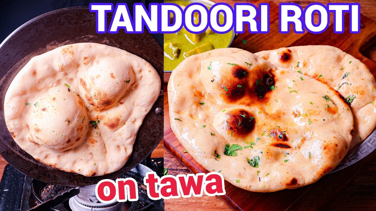 Dhaba Style Tandoori Roti - No Oven No Tandoor Easy Tawa Method | Roti on Tawa Method Secret Tips
