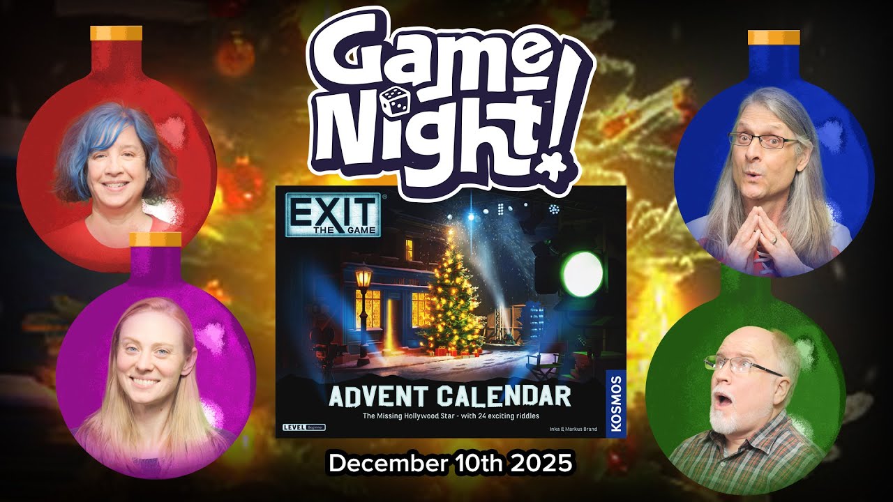 GameNight! 24 Days of Christmas Day 10 - Exit: The Game Advent Calendar - The Missing Hollywood Star