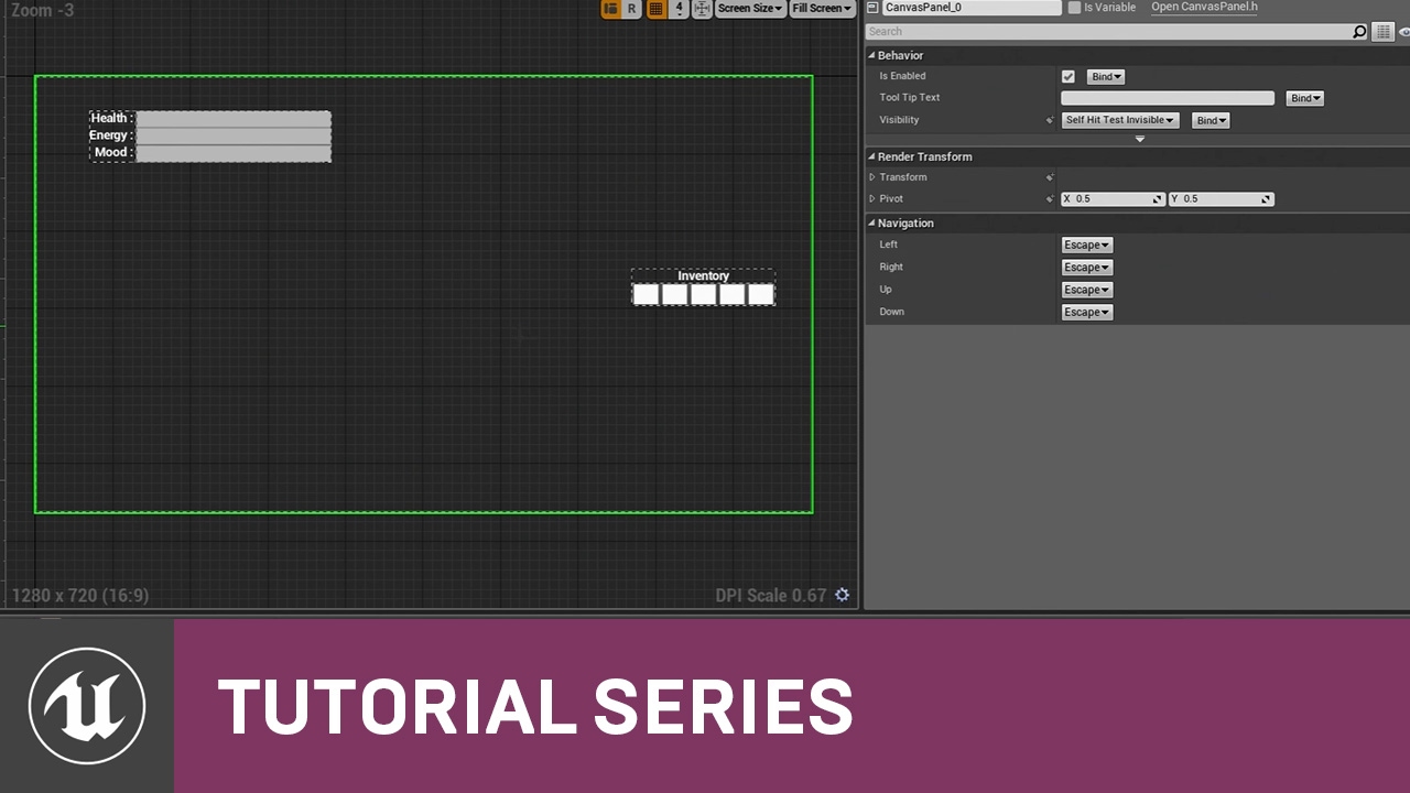 UMG UI Inventory: Project Overview | 01 | v4.8 Tutorial Series | Unreal Engine