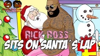 Rick Ross sits on Santa&#39;s Lap