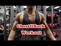 筋トレ風景 胸と背中をでかくする! Chest and Back workout!