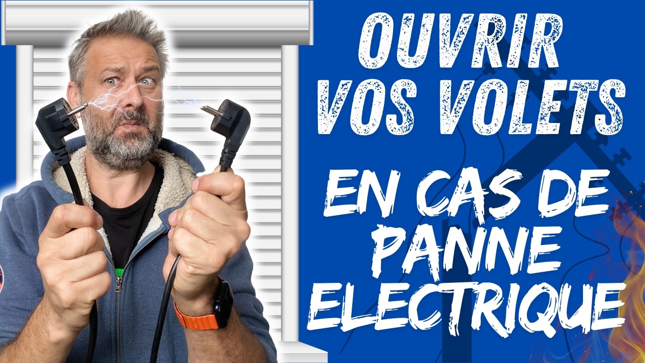 🚨⚡️Comment ouvrir vos volets roulants en cas de panne électrique !