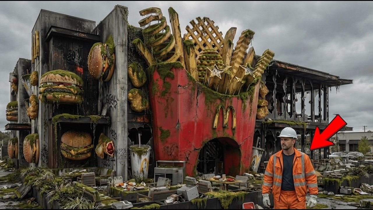“You Won’t Believe This! Abandoned McDonald’s Turned Into a Luxury Restaurant (Epoxy Floors)”