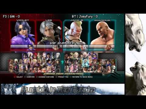 Rumble In The Tundra 5 TTT2: F3| FightingGm(Violet,Lee) vs JoeyFury(Marduk,Jack)