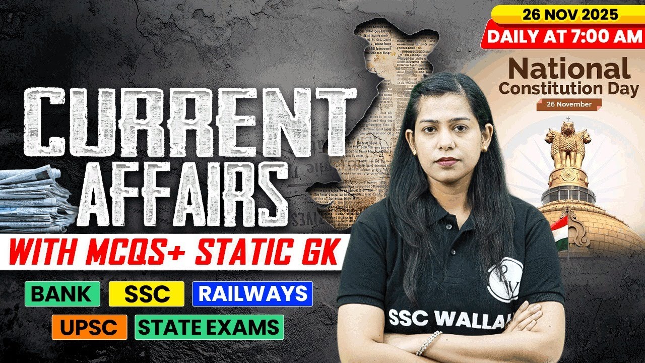 Current Affairs Today | 26 November Current Affairs 2025 | Daily Current Affairs | By Krati Mam
