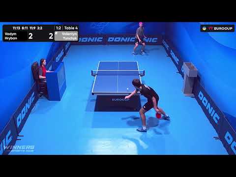 11:35 Vadym Hryban - Valentyn Yunchyk 02.08.2023 TT Euro.Cup Ukraine Star. Table 4